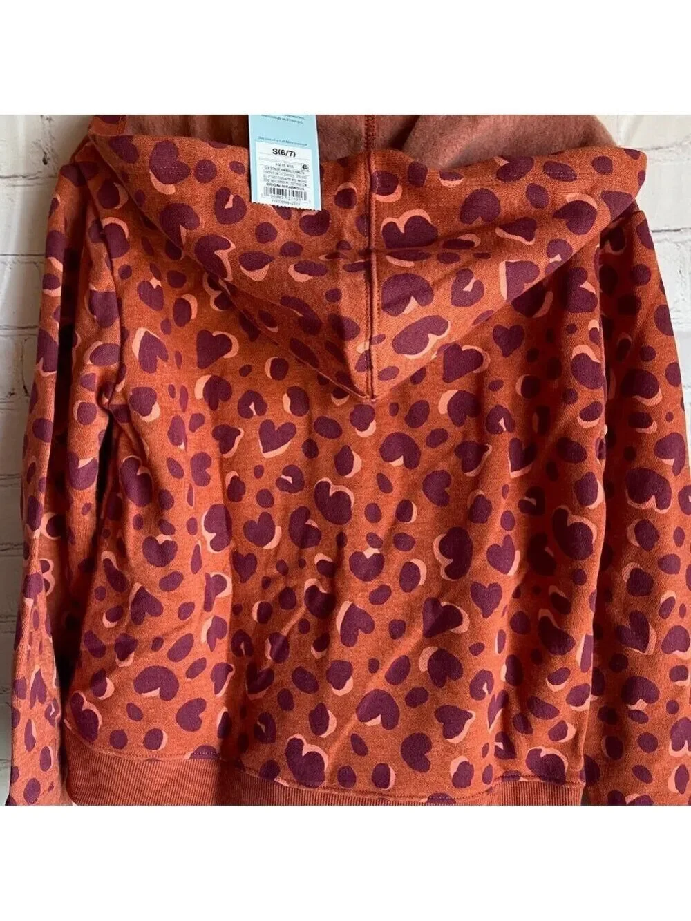 Cat and Jack  Leopard Print Zippered Hoodie Jacket